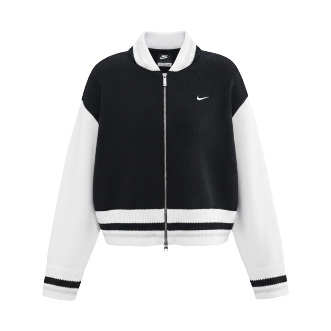 HV2495-010 (W) Nike NSW Cardigan Black Sail - Asia