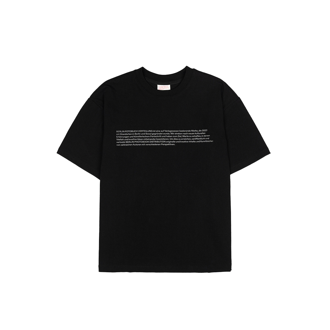 베를린 포토북 디스트리뷰션 오버뷰 티셔츠 블랙(Berlin Photobook Distribution Overview Tee Black)
