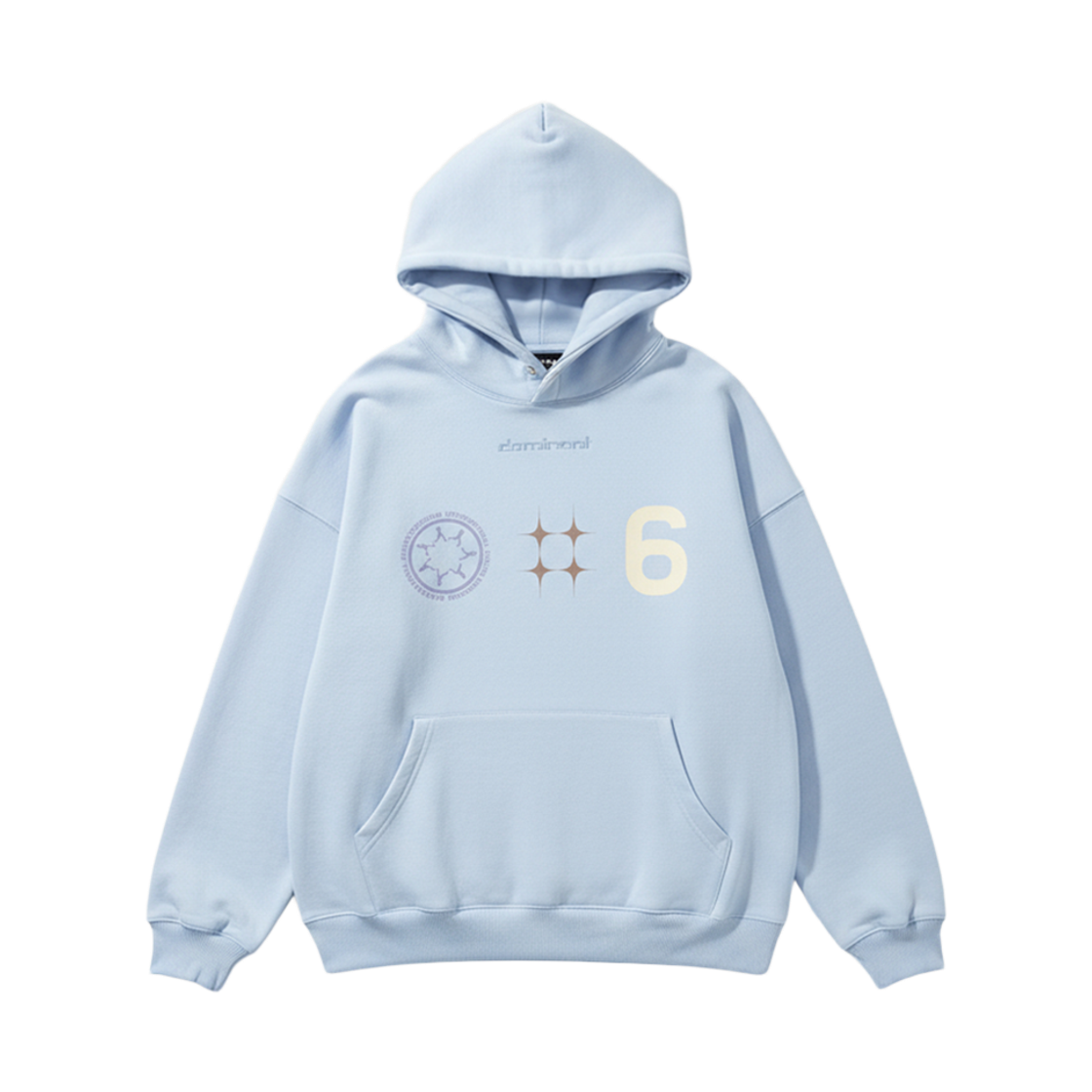 DMNT25FW002 Dominant Route 66 Hoodie Sky Blue