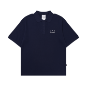 IAB Studio Pique Shirt Navy