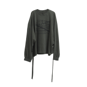 Wapworks Wp Military Shirring Crop Crewneck Khaki