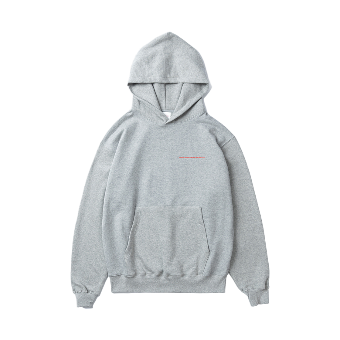 ODE-HO-053-BG Berlin Photobook Distribution Bpd Small Logo Hoodie Grey