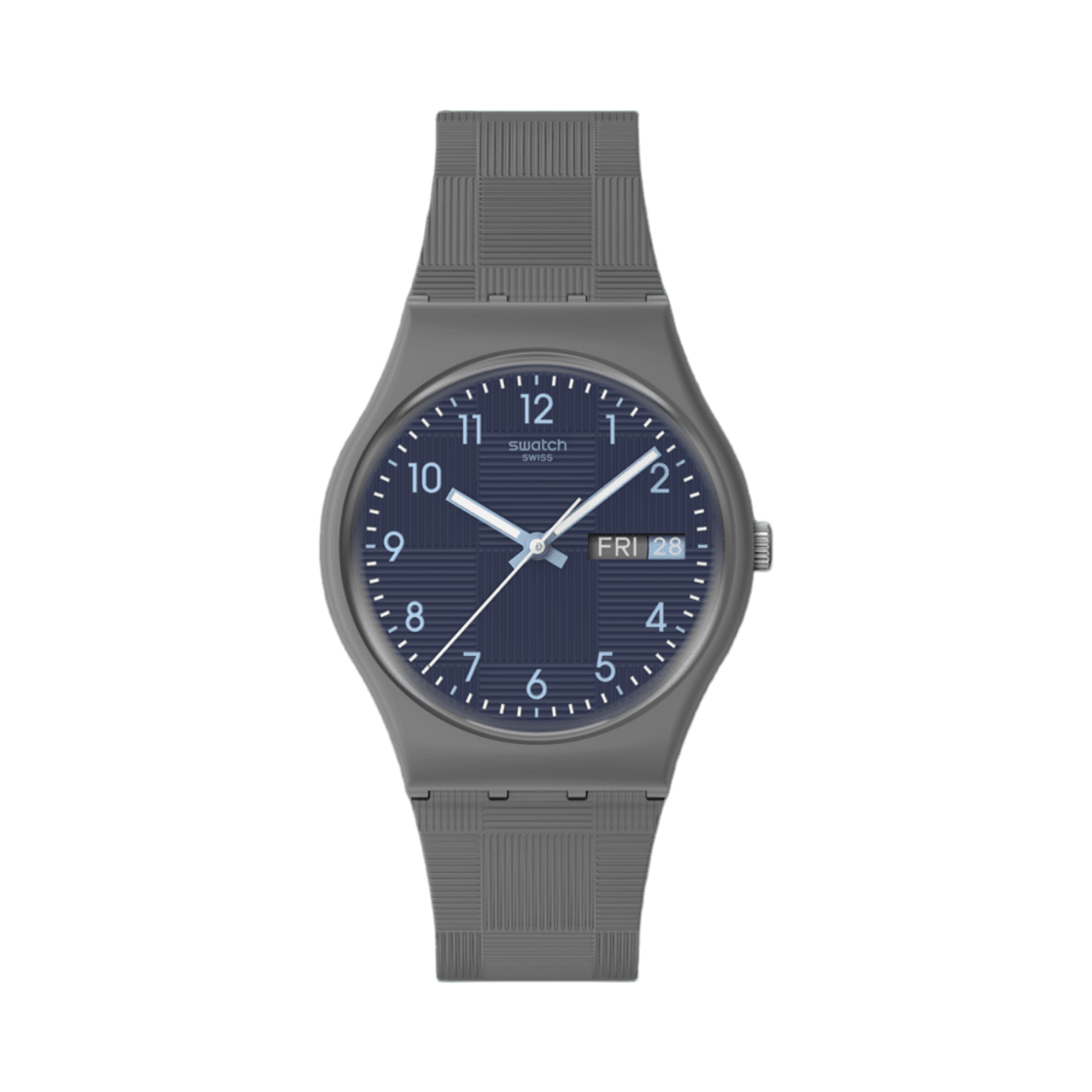 스와치 에센셜 타일 디알 34mm 쿼츠 매트 다크 그레이(Swatch Essentials Tile Dial 34mm Quartz Matte Dark Grey) - 1