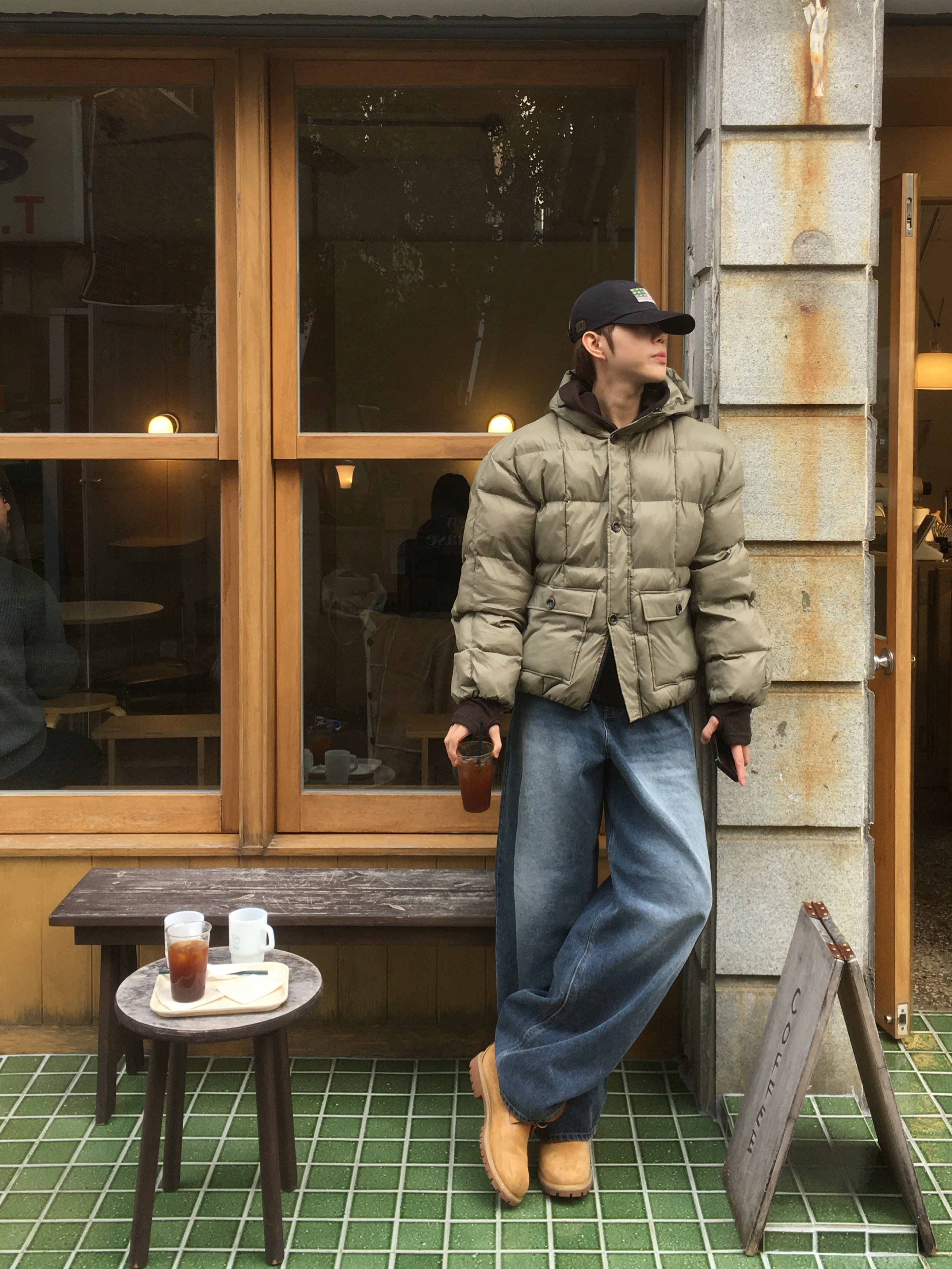 SOHC Souvenir Cap_12UFC905 BLACK, Timberland Premium 6 inch Waterproof Boot Wheat Nubuck - Wide 착용 스타일 - 1