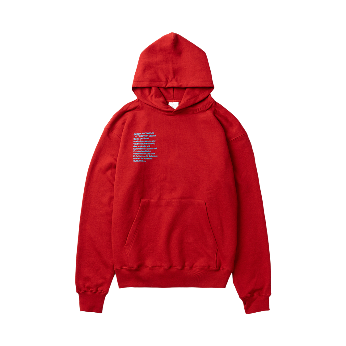 ODE-HO-062-BG Berlin Photobook Distribution Mitarbeiter 002 Hoodie Red