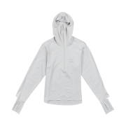 Optimistic Runners Balaclava Hoodie Light Grey