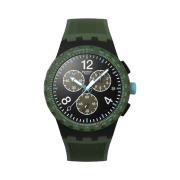 Swatch Olive Rush 42mm Quartz Matte Dark Green