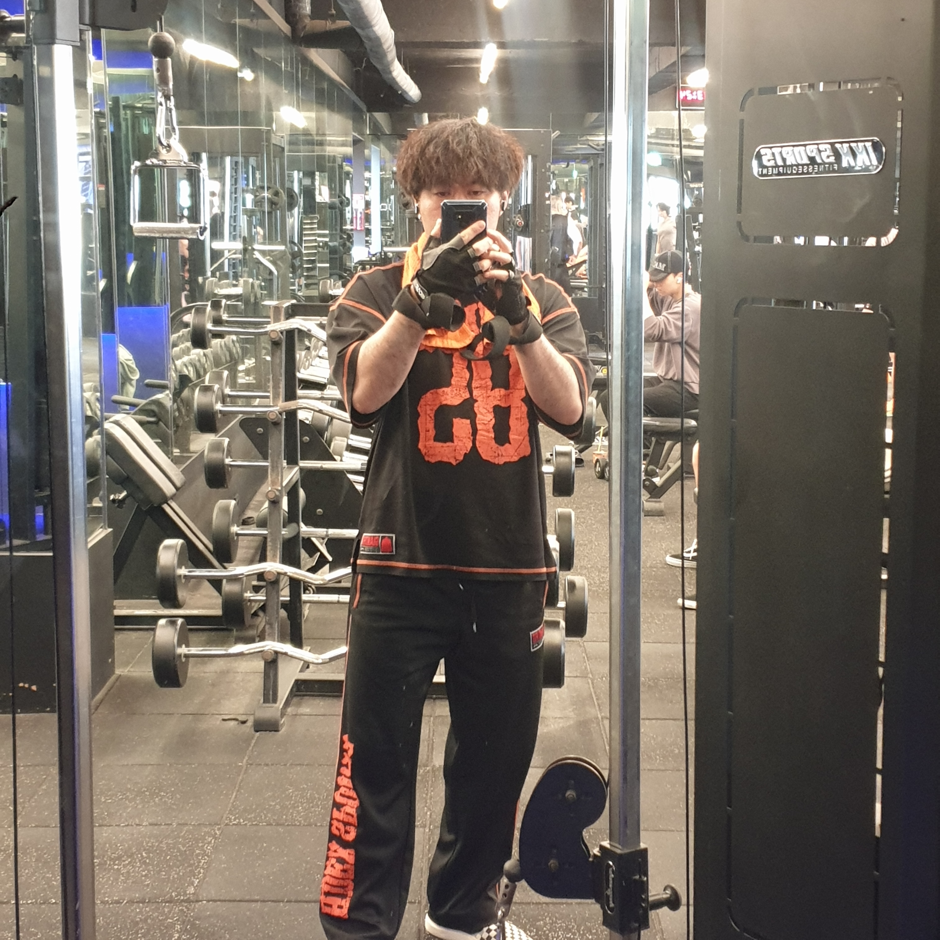 HDEX Giant Fit 85 Mesh Short Sleeve Black, HDEX Giant Fit 85 Mesh Wide Pants Black 착용 스타일