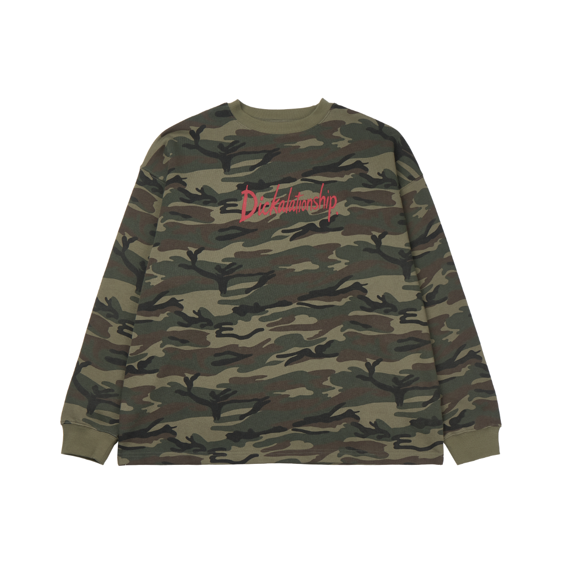 에모스탠스클럽 카모플라쥬 크루넥 슬리브 우드랜드 카모(emostanceclub Camouflage Crew Neck Sleeve Woodland Camo)