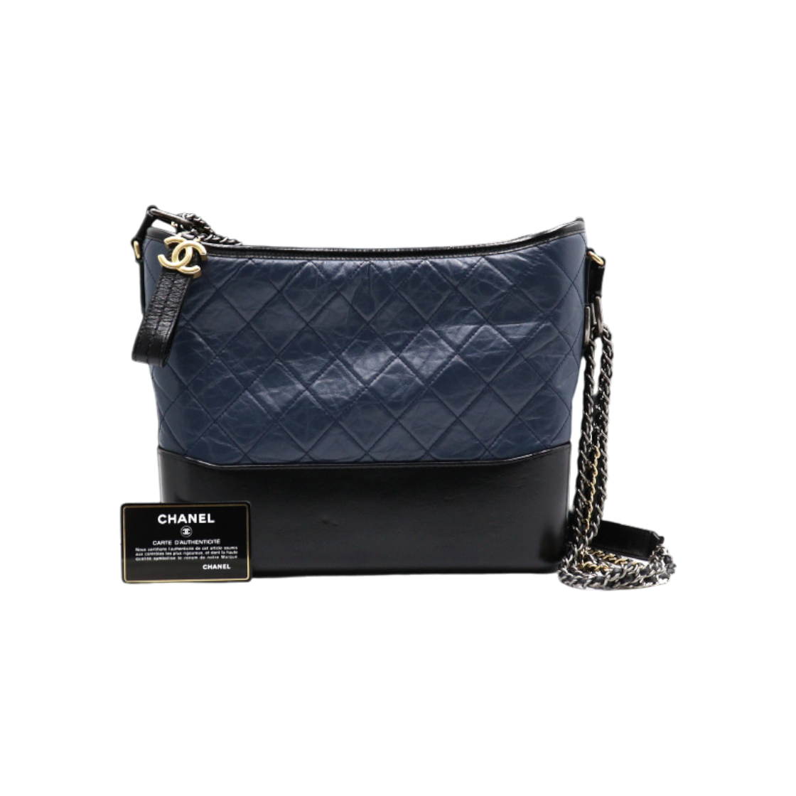 샤넬 A93824 네이비 가브리엘 퀼팅 라지 호보 숄더백 aa43487(Chanel A93824 Navy Gabrielle Quilted Large Hobo Shoulder Bag) - 1