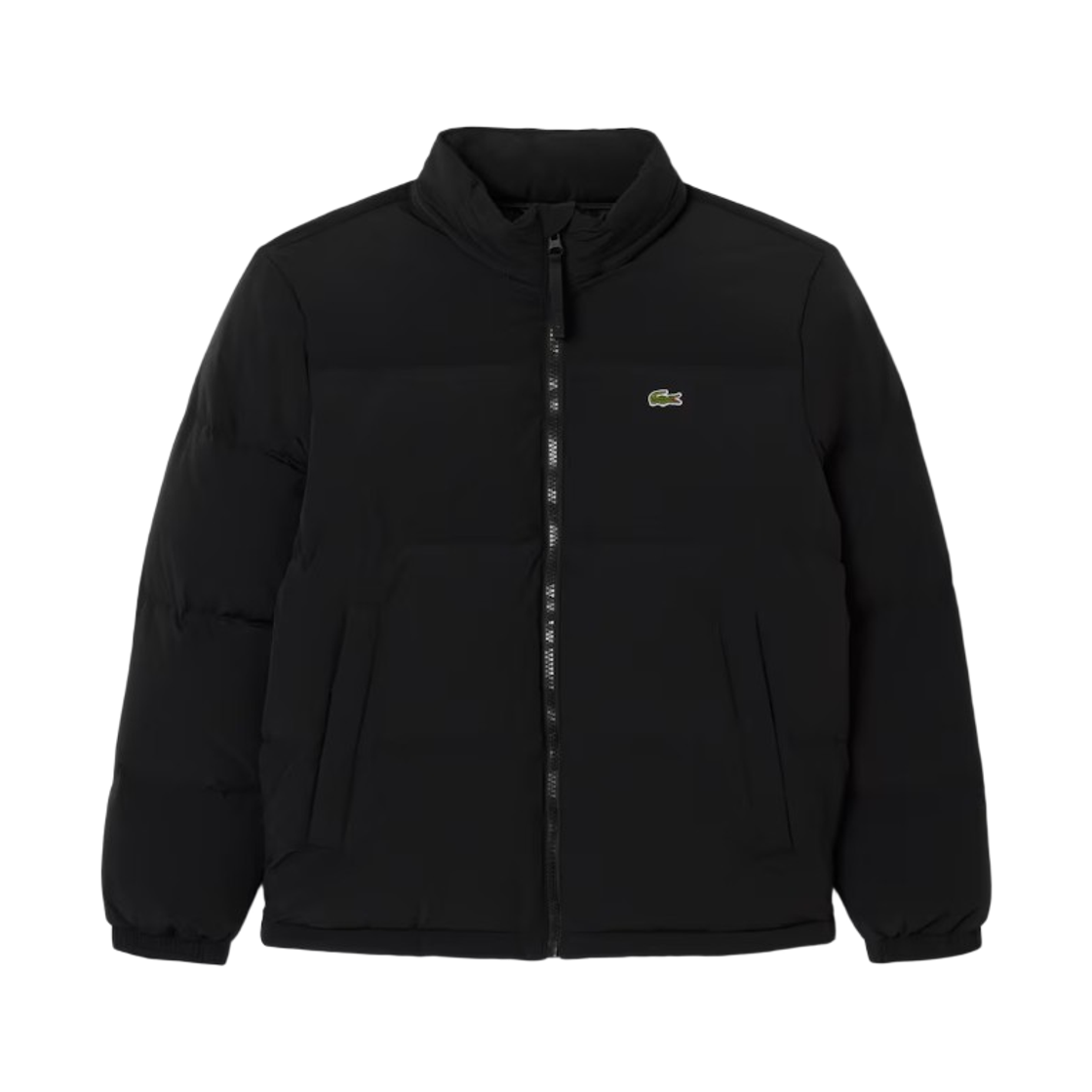 BH9052-55N-031 Lacoste High-Neck Duck Down Puffer Black