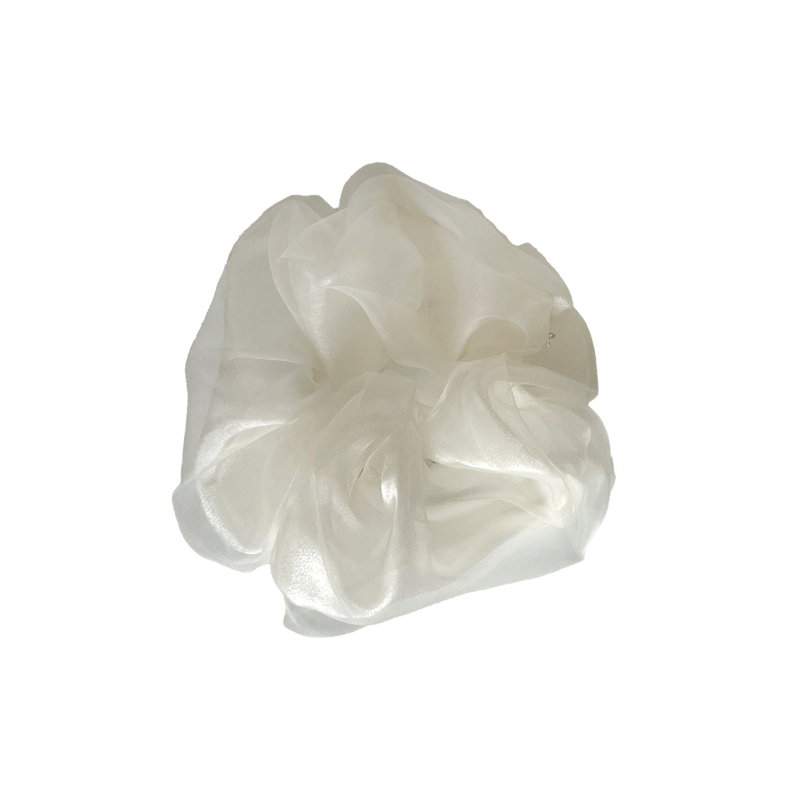 바이위켄드 더블 오간자 스크런치 아이보리