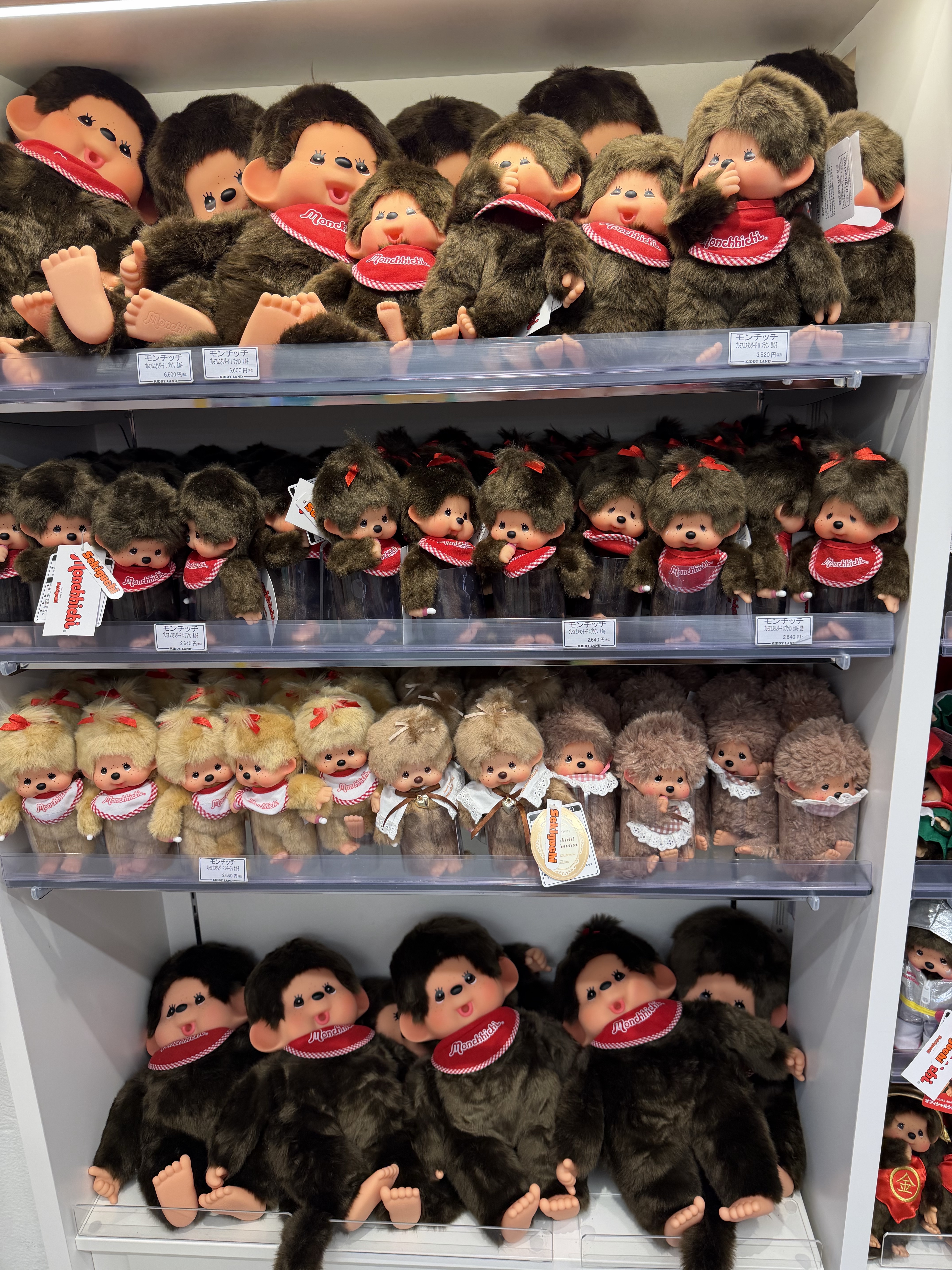 Monchhichi Colors Keychain Leopard Print, Louis Vuitton Neverfull MM Monogram Cerise Red 착용 스타일 - 4