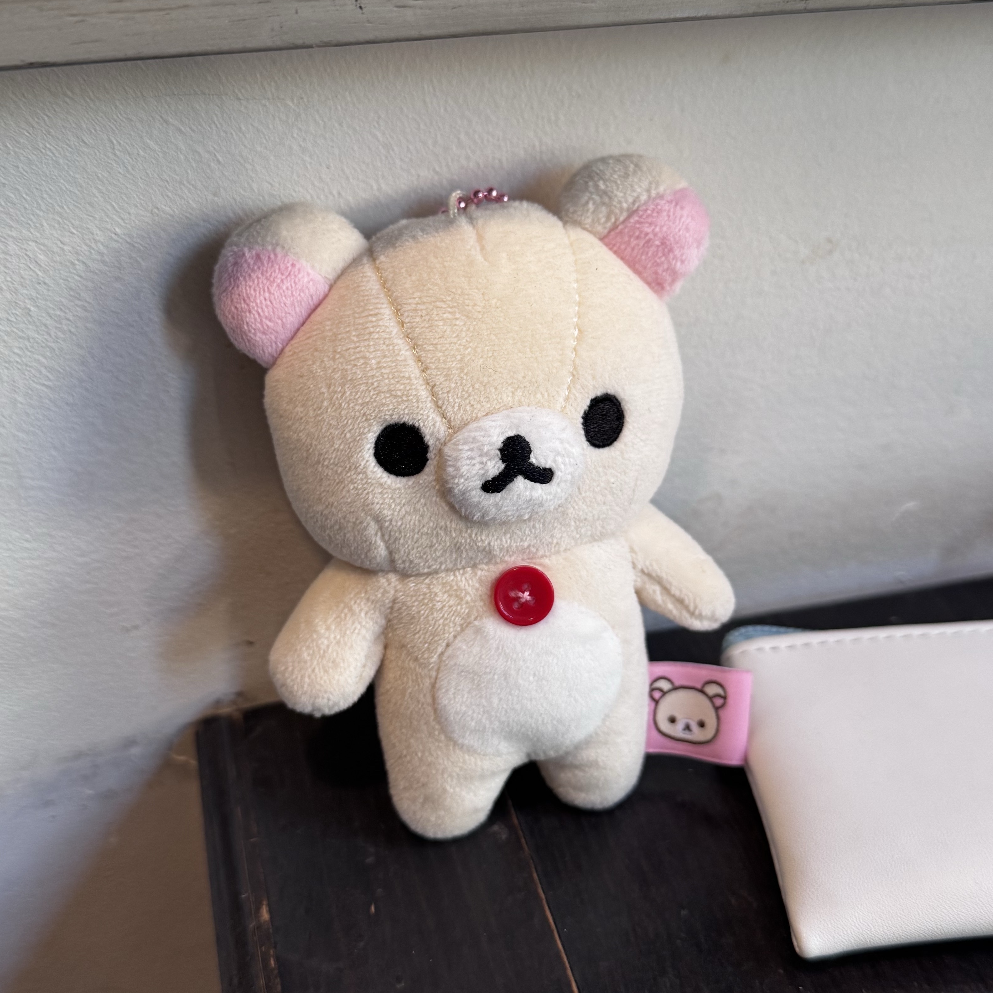 San-X Rilakkuma Hanging Plush Toy Korilakkuma 착용 스타일 - 2