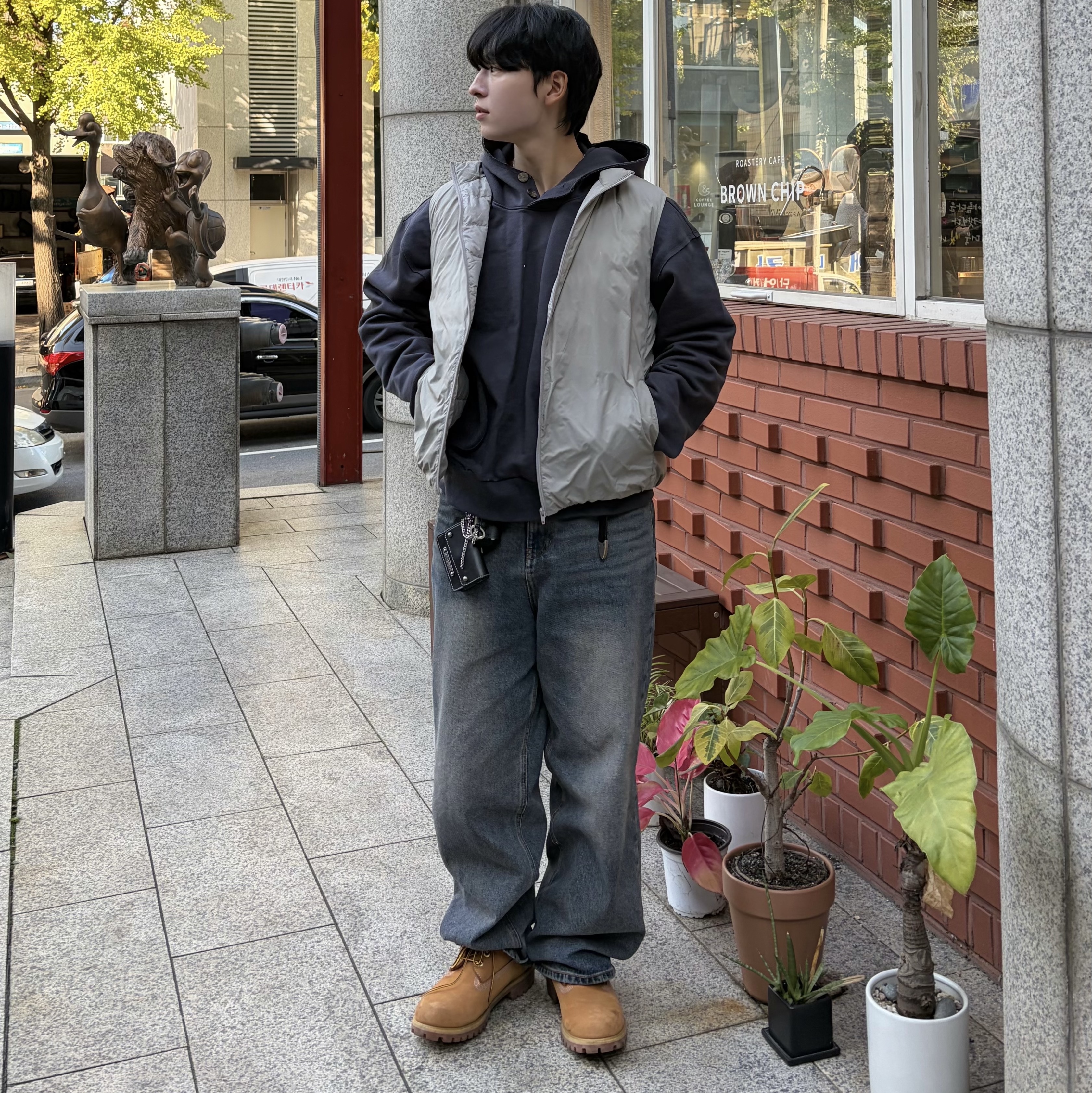 Timberland Premium 6 inch Waterproof Boot Wheat Nubuck - Wide 착용 스타일 - 3