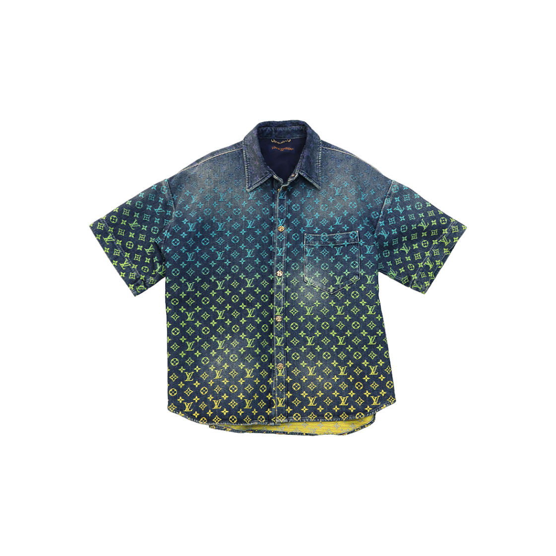 ITIRL9W4W5FH Louis Vuitton Monogram Rainbow Denim Shirt A-C39946
