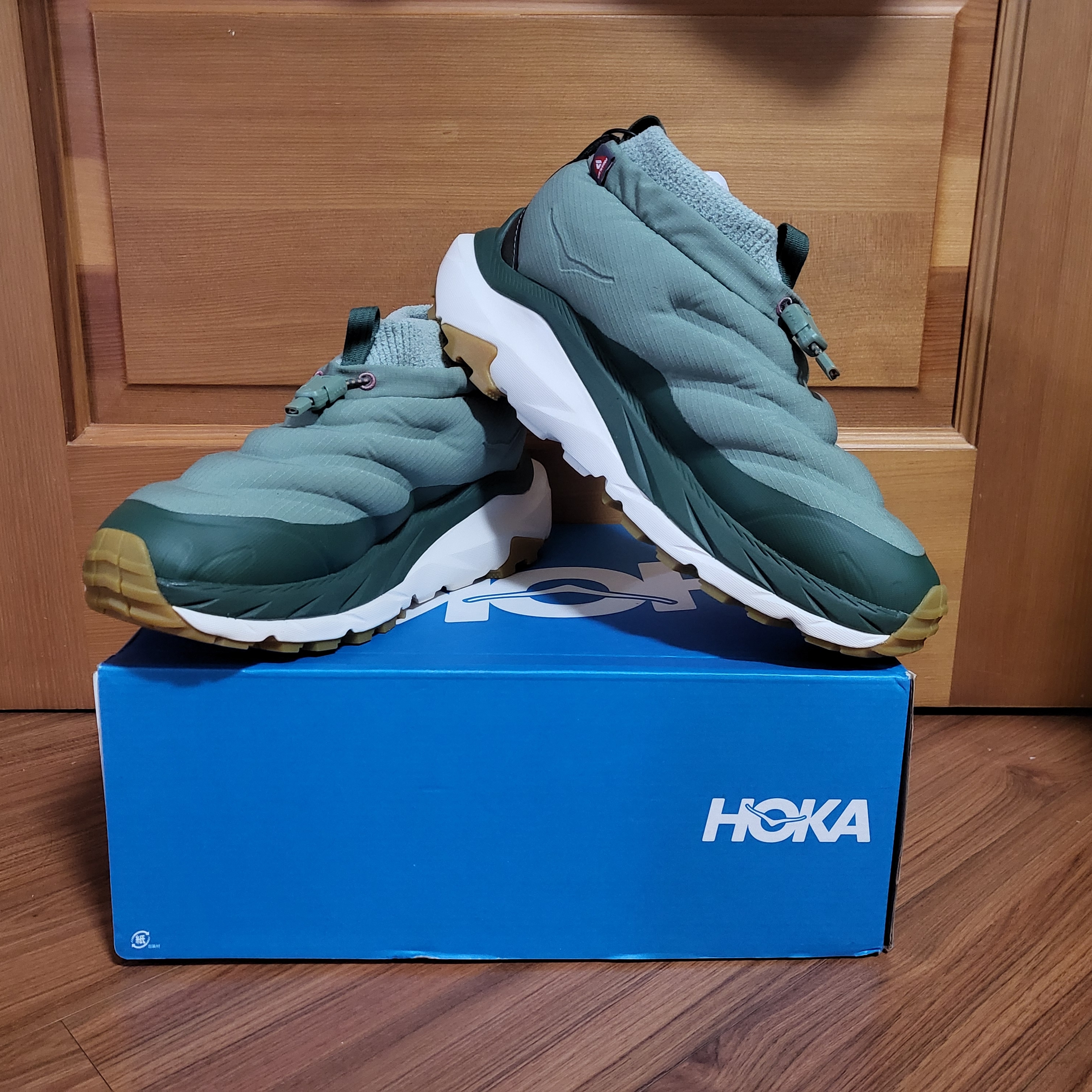 Hoka Kaha 2 Frost Moc GTX Succulent Aloe Vera 착용 스타일