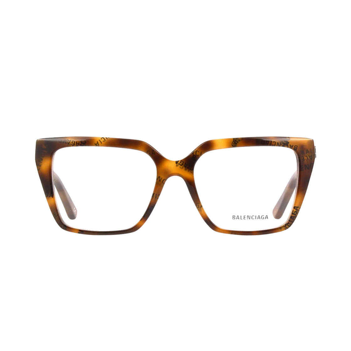 BB0130O008 Balenciaga Square Acetate Eyeglasses Havana