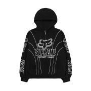 Supreme x Fox Racing Zip Up Hooded Sweatshirt Black - 25FW