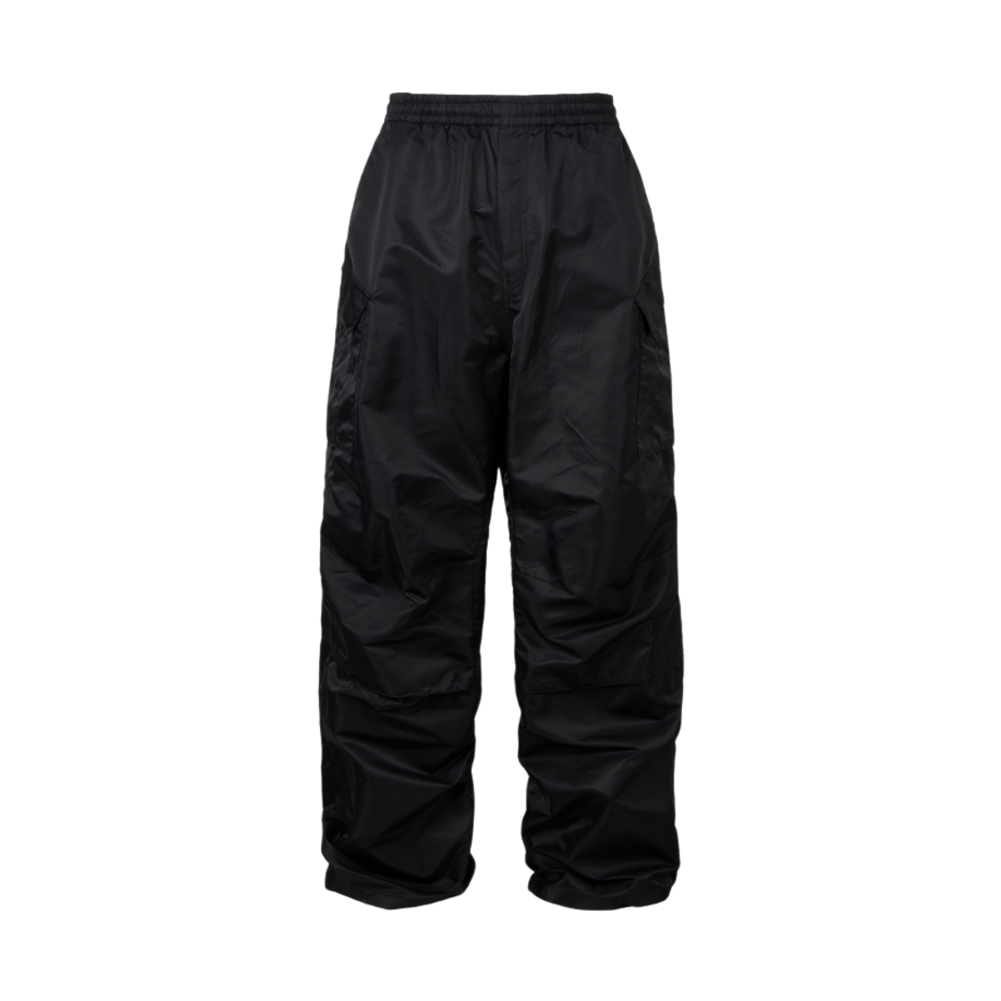 에모스탠스클럽 와이드 배기 나일론 포켓 카고 팬츠 블랙(emostanceclub Wide Baggy Nylon Pocket Cargo Pants Black)