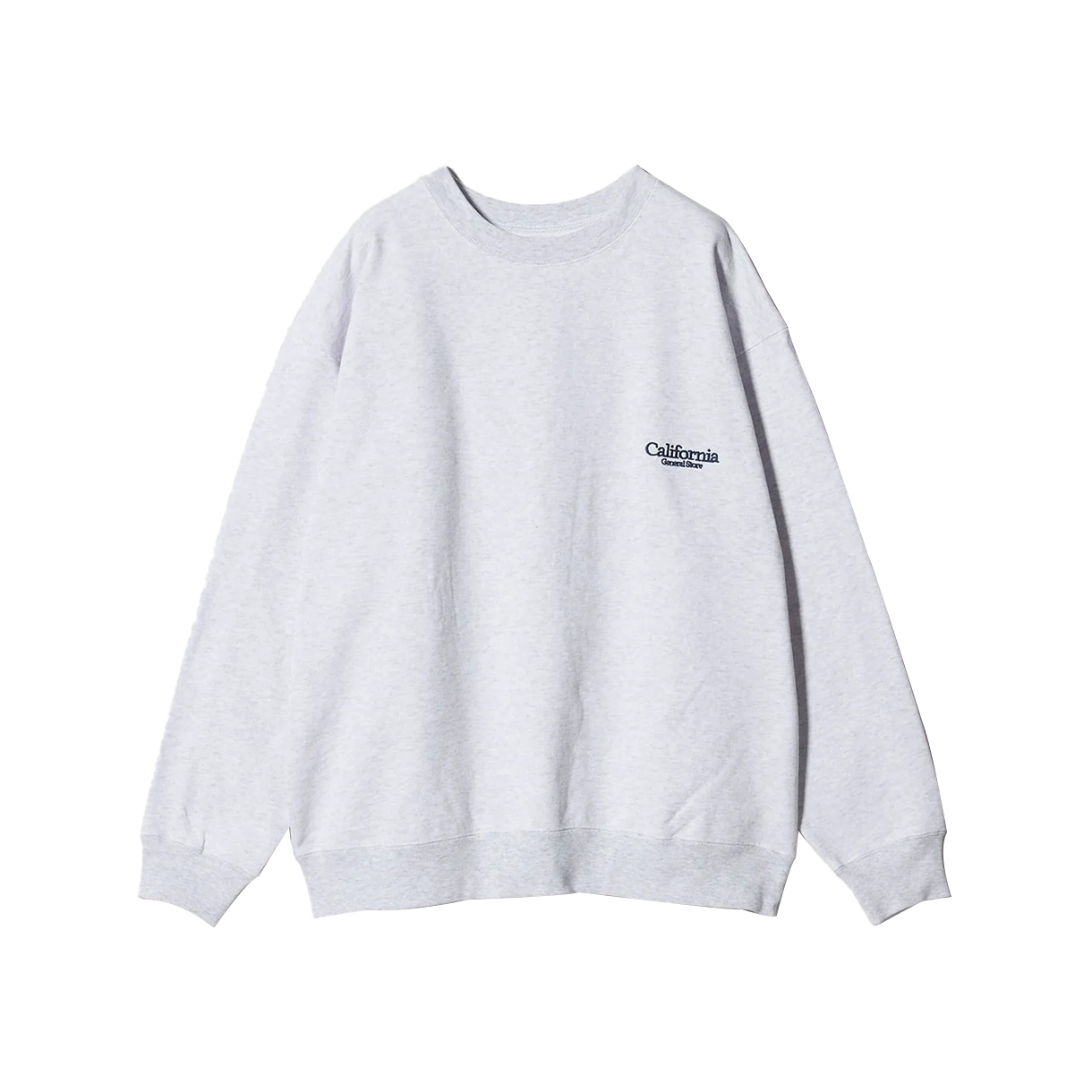 캘리포니아 제너럴 스토어 오가닉 스웨트셔츠 크루 라이트 그레이 - 25FW(California General Store Organic Sweatshirt Crew Light Gray - 25FW)