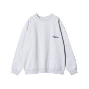 California General Store Organic Sweatshirt Crew Light Gray - 25FW