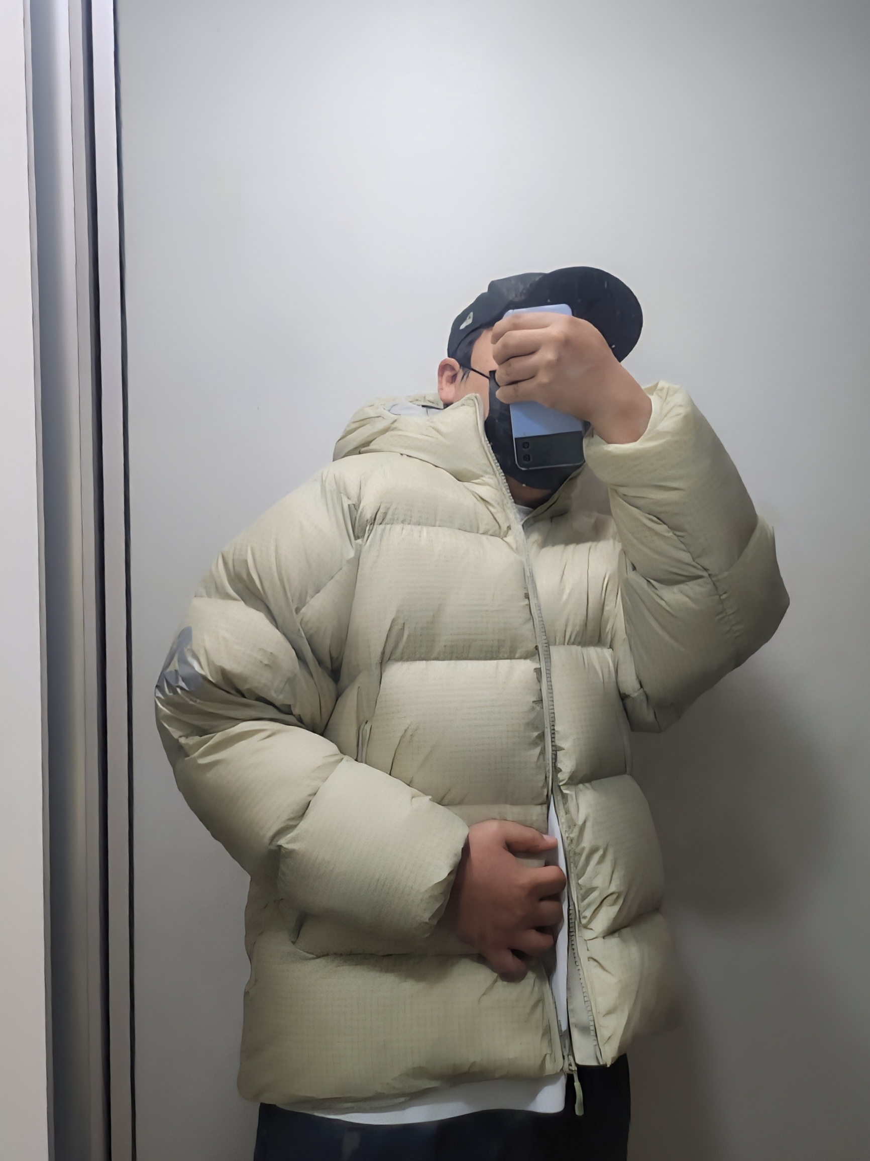 Palace Pertex Quantum RS Puffa Grey - 25FW 착용 스타일