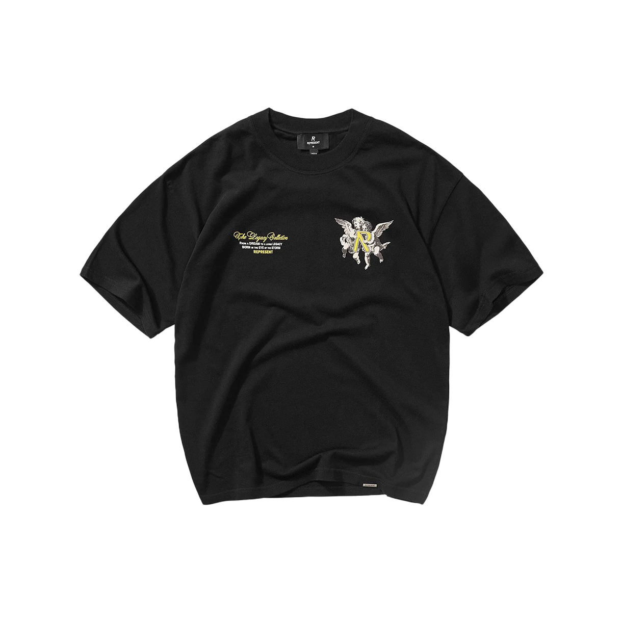 리프레젠트 레거시 체럽스 티셔츠 제트 블랙 - 25FW(Represent Legacy Cherubs T-Shirt Jet Black - 25FW)