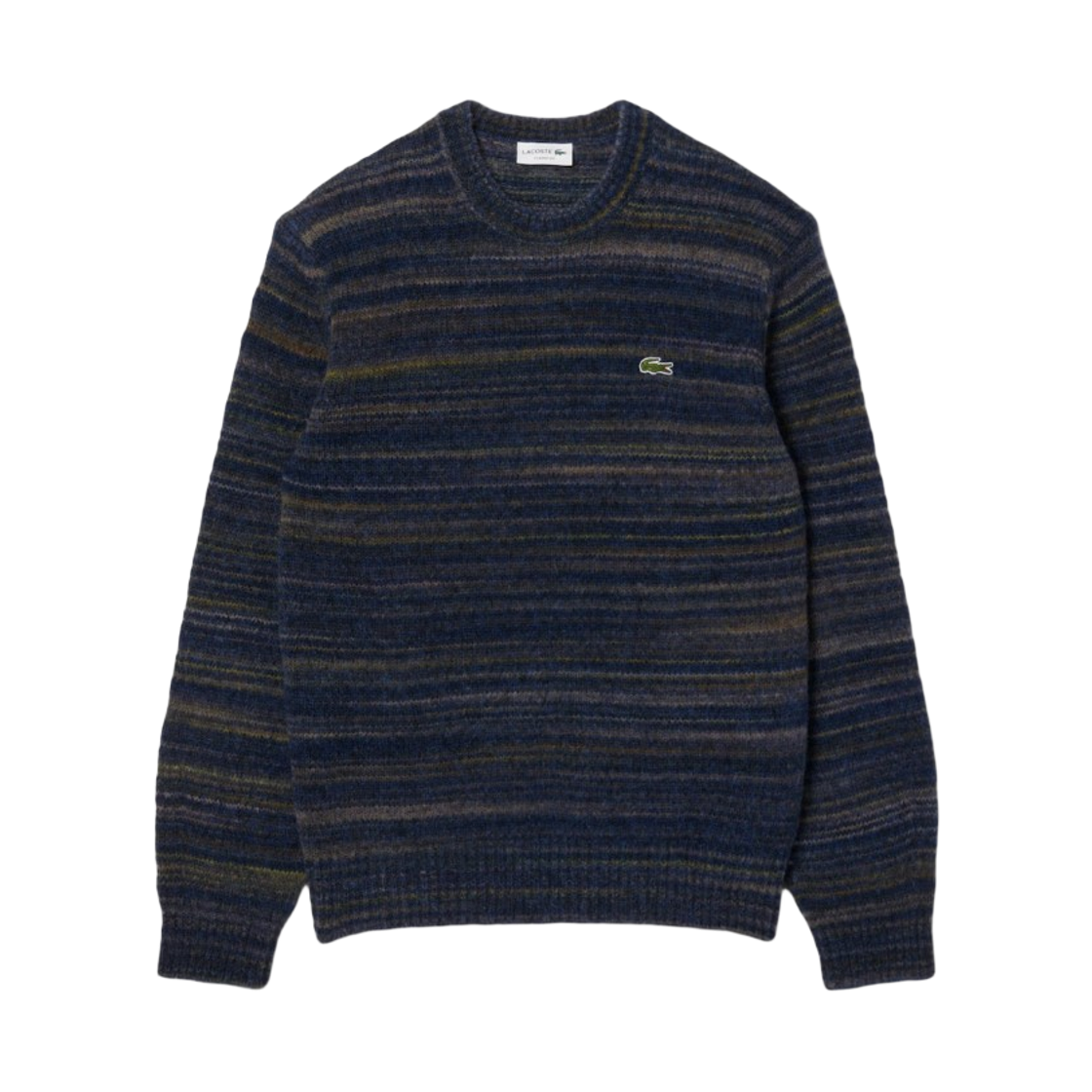 라코스테 스트라이프 크루넥 스웨터 네이비 스트라이프(Lacoste Stripe Crewneck Sweater Navy Stripe)