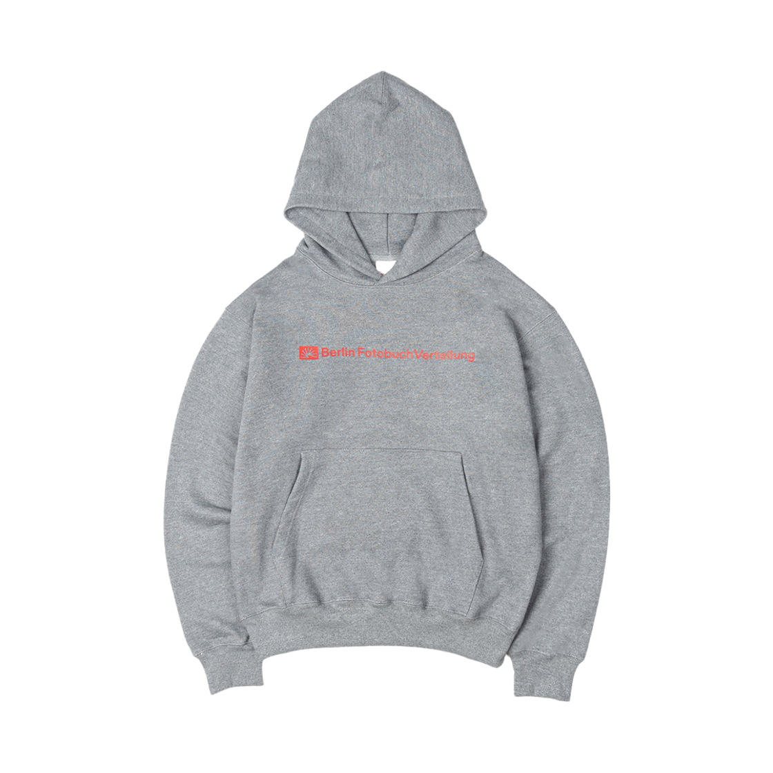 ODE-HO-040-BG Berlin Photobook Distribution Bfv Center Logo Hoodie Dark Grey