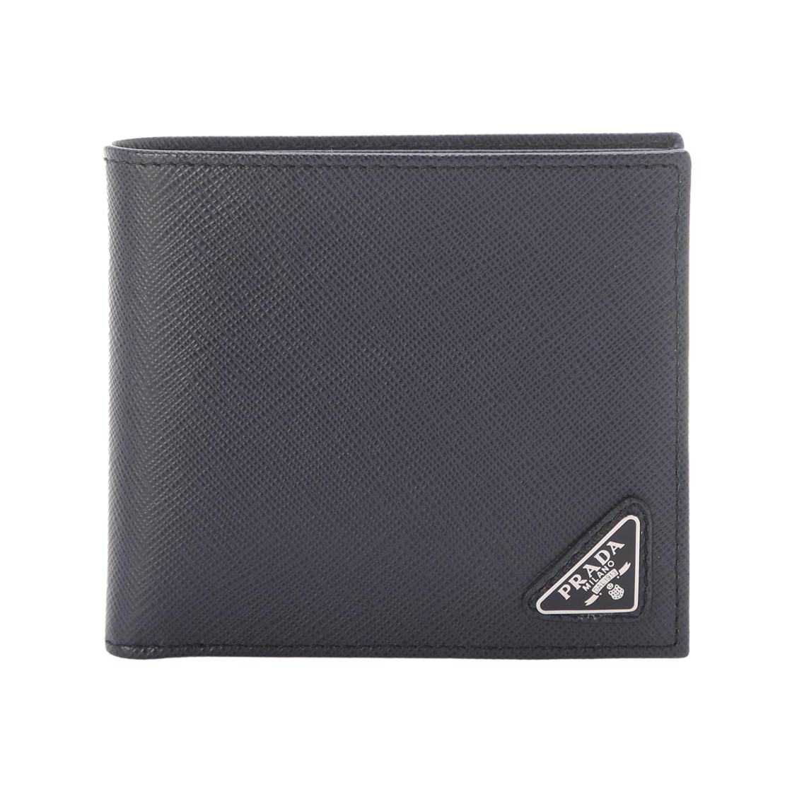 2MO738-QHH-F0216 Prada Saffiano Leather Wallet Baltic Blue