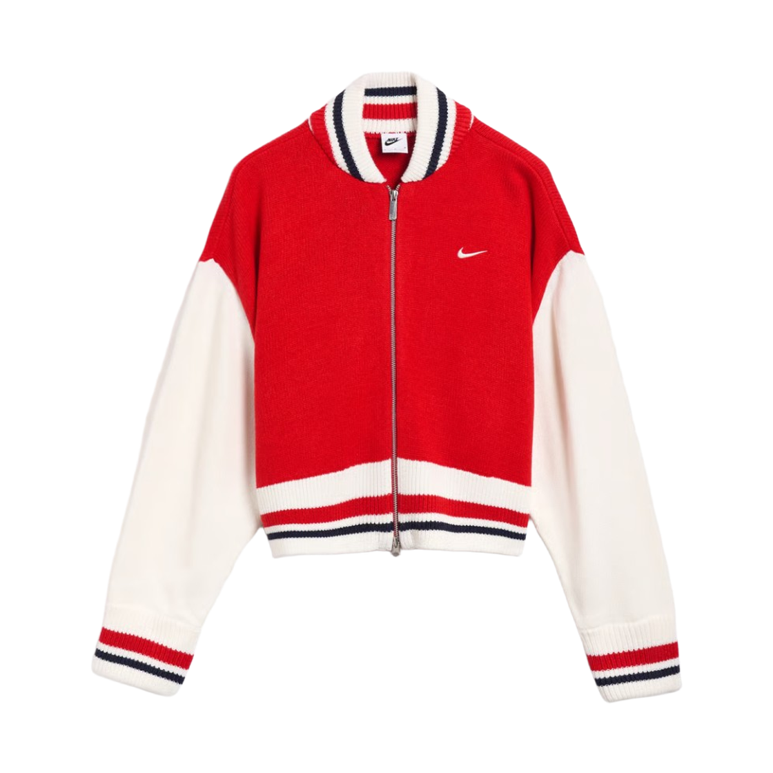HV2495-657 (W) Nike NSW Cardigan University Red Sail - Asia