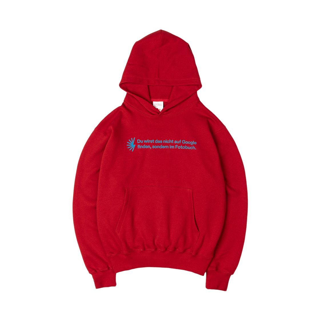 ODE-HO-034-BG Berlin Photobook Distribution Werbespruch 001 Hoodie Red