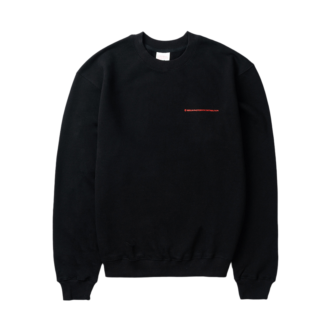 ODE-HO-045-BG Berlin Photobook Distribution Bpd Small Logo Sweatshirt Black