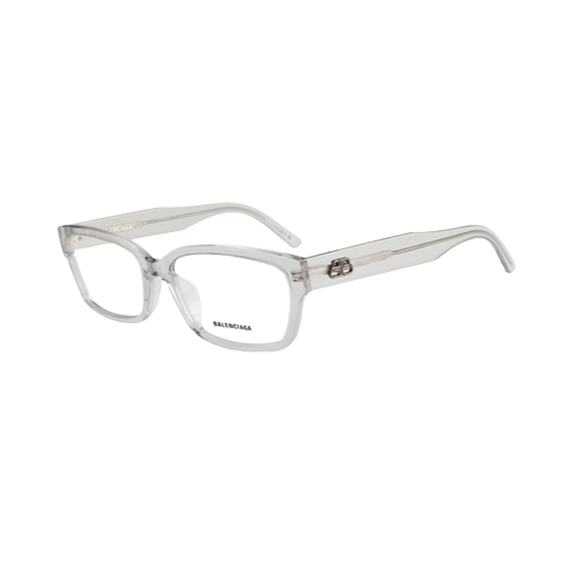 BB0065O005 Balenciaga Rectangular Square Eyeglasses Grey
