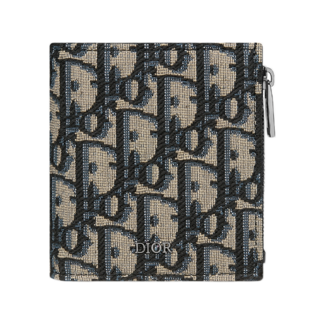 디올 바이폴드 월렛 디올 오블리크 자카드 베이지 블랙(Dior Bifold Wallet Dior Oblique Jacquard Beige Black)