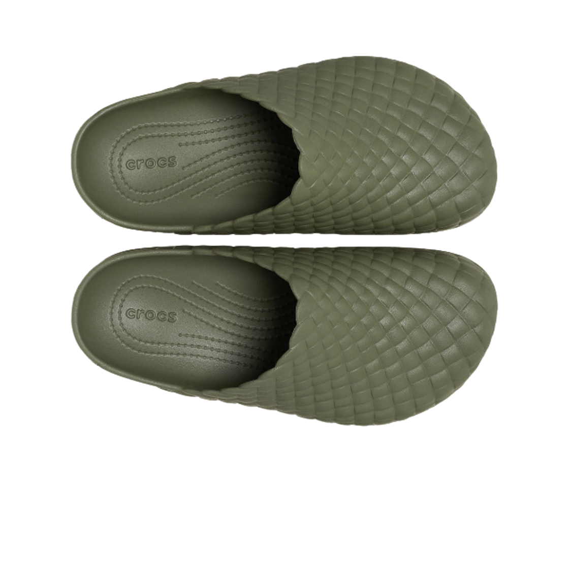 크록스 딜런 우븐 클로그 아미 그린(Crocs Dylan Woven Clog Army Green) - 2