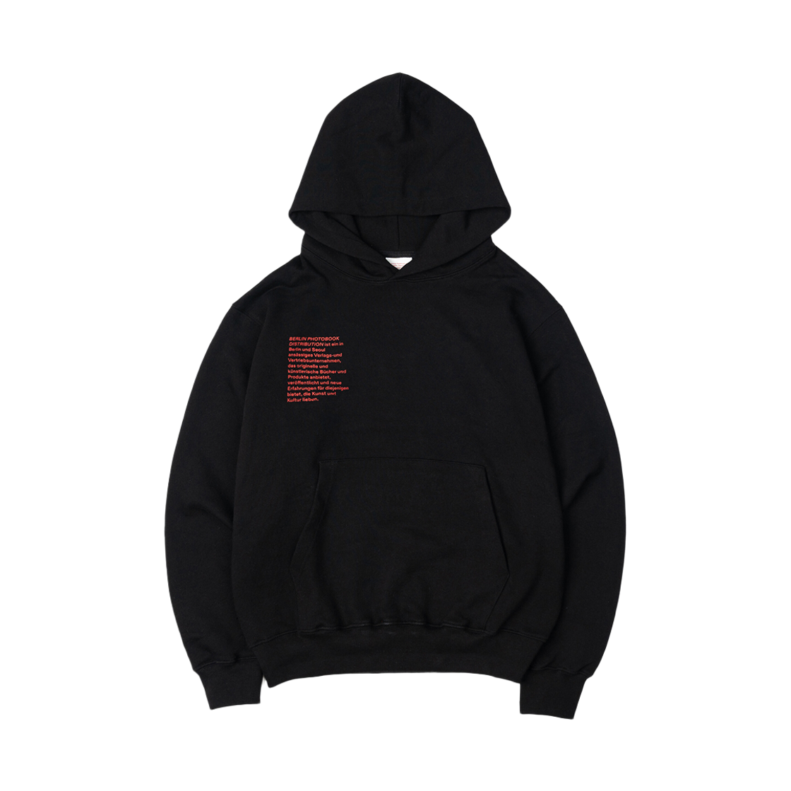 ODE-HO-036-BG Berlin Photobook Distribution Mitarbeiter 002 Hoodie Black