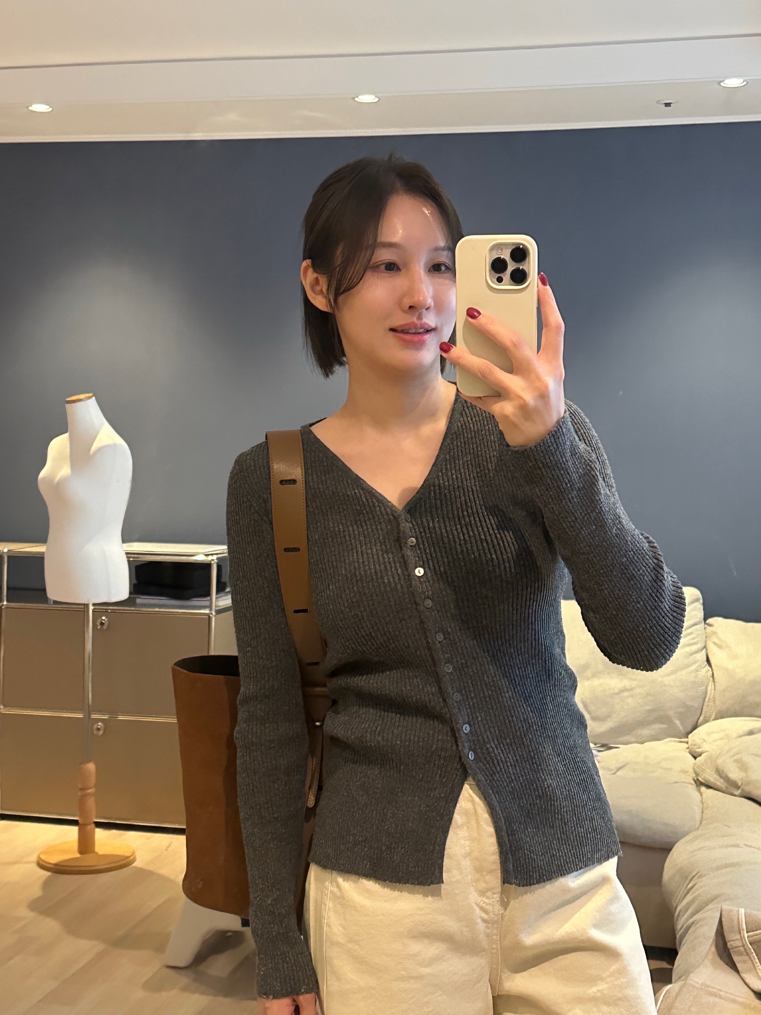 Danton Inner Down Crewneck Jacket Black, (W) Danton Fleece Collarless Jacket Marble 착용 스타일 - 2