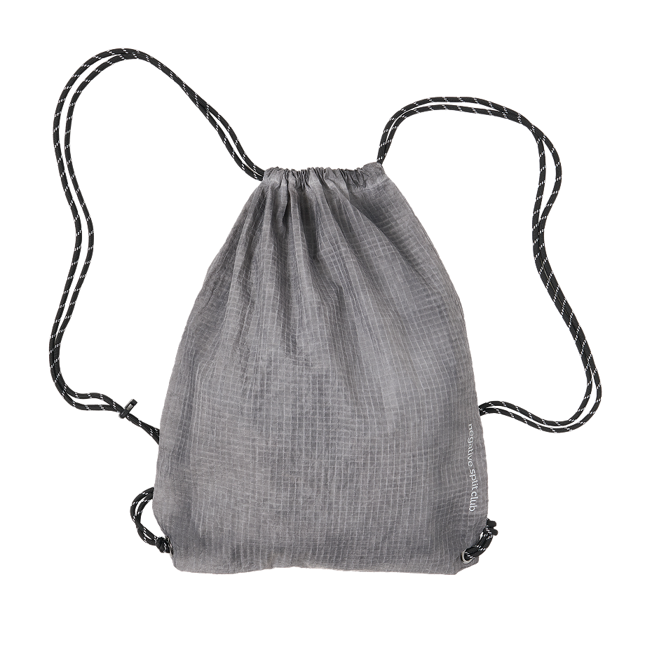 25FWABG01CH negative split club Luna Washed Gym Sack Charcoal