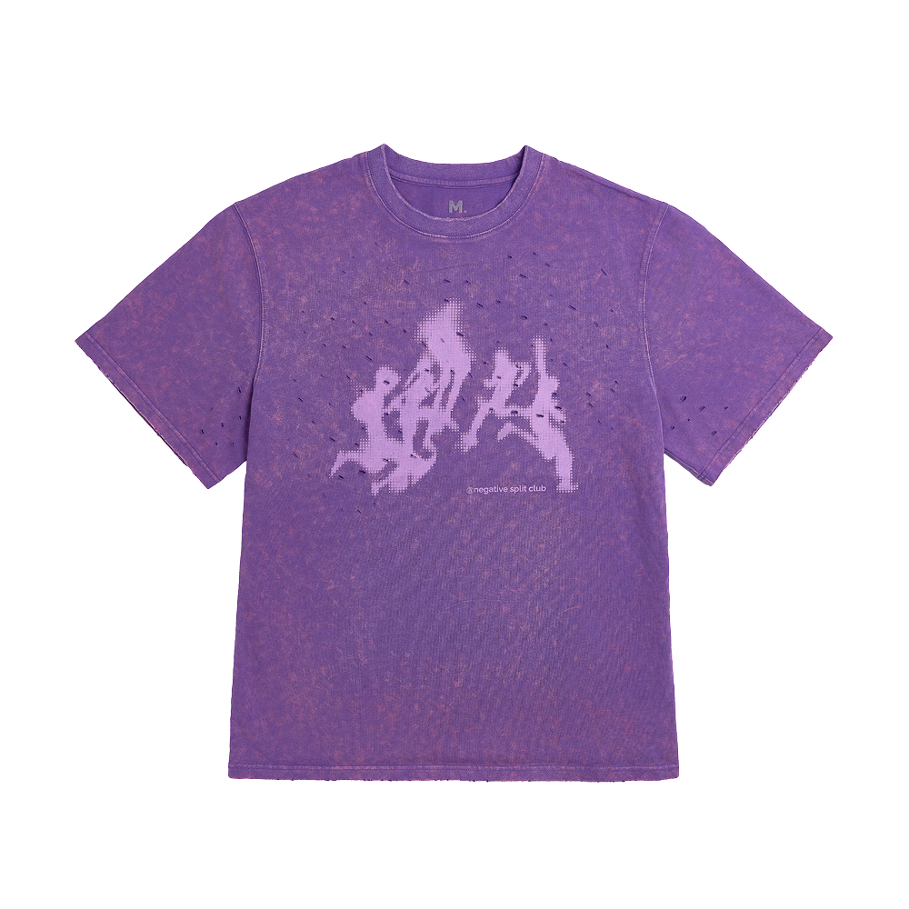 SA25PP-TS-005 negative split club Airact Mineral Sprint T-Shirt Purple