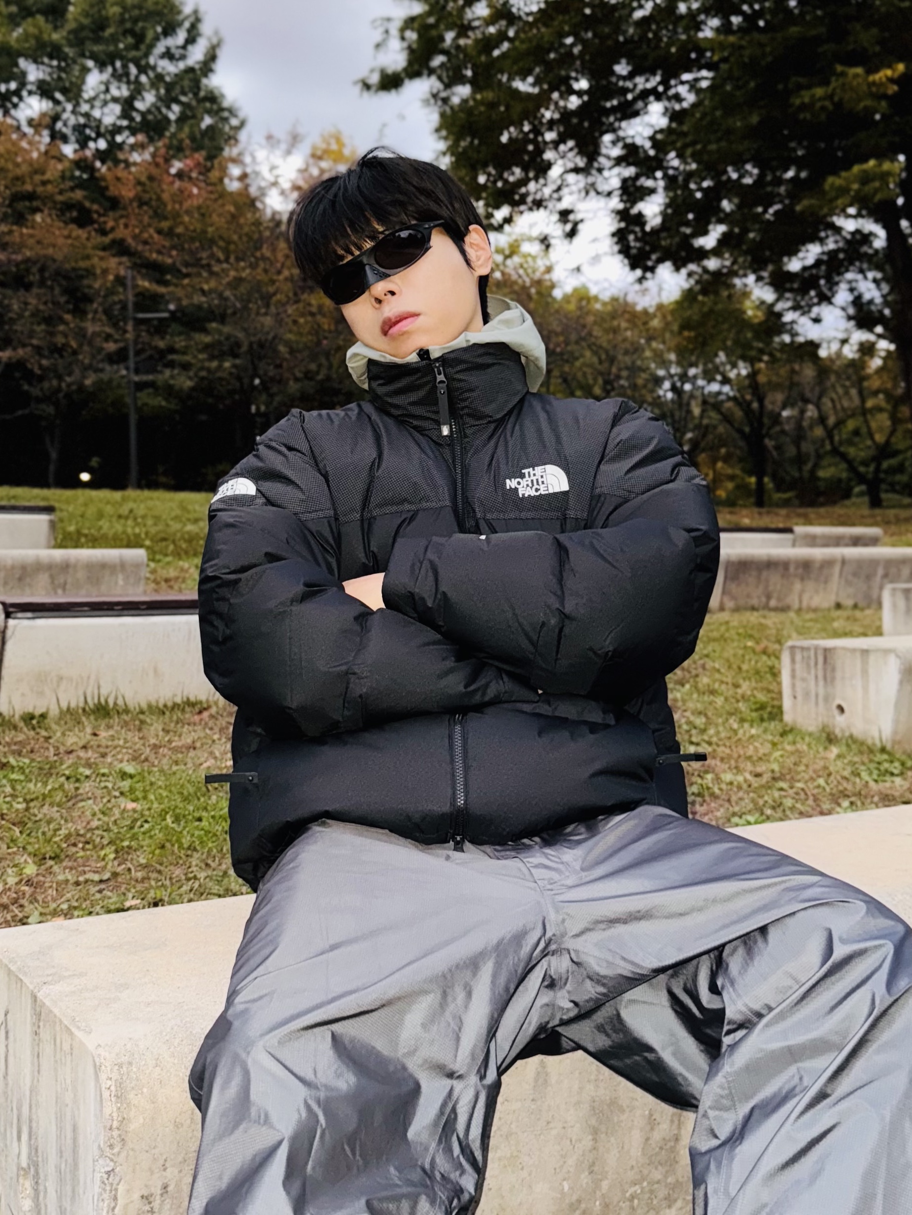 The North Face Remaster Down Jacket Black - 25FW, The North Face Remaster Down Jacket Brown 착용 스타일 - 1
