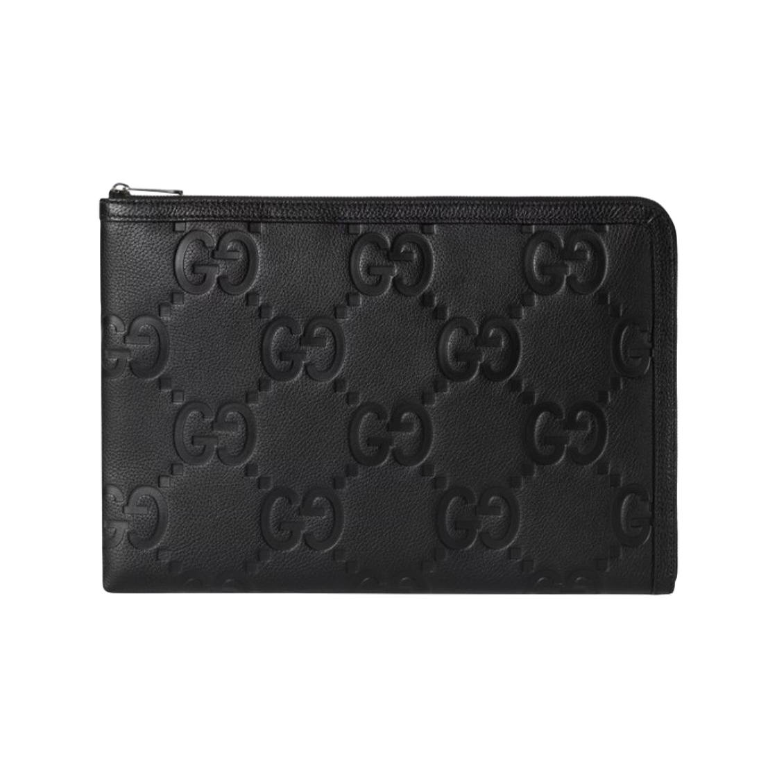 792262-AABY0-1000 Gucci Medium Jumbo GG Pouch Black