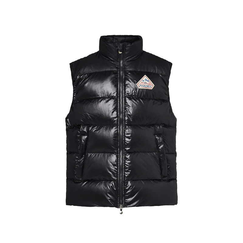 피레넥스 존 유니섹스 슬리브리스 다운 자켓 - 블랙(Pyrenex JOHN Unisex Sleeveless Down Jacket - Black) - 1