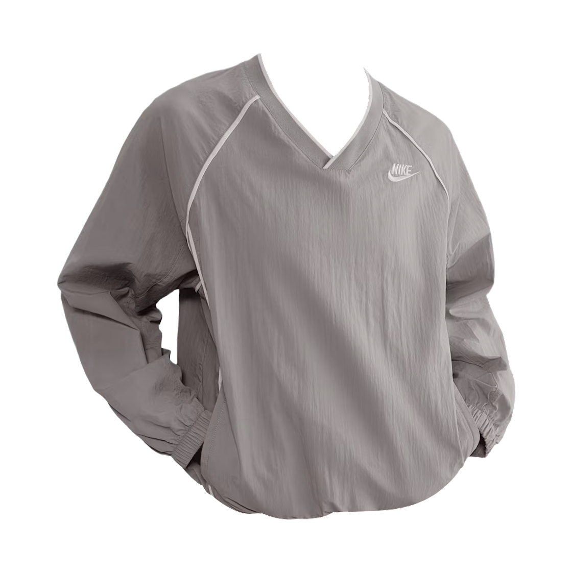 IM7448-009 (W) Nike NSW Windrunner Pullover Top College Grey Sail - Asia