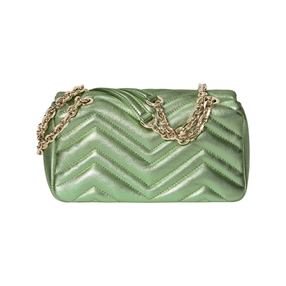 구찌 GG 마몽 스몰 숄더백 페일 그린 라메(Gucci GG Marmont Small Shoulder Bag Pale Green Lame) - 3