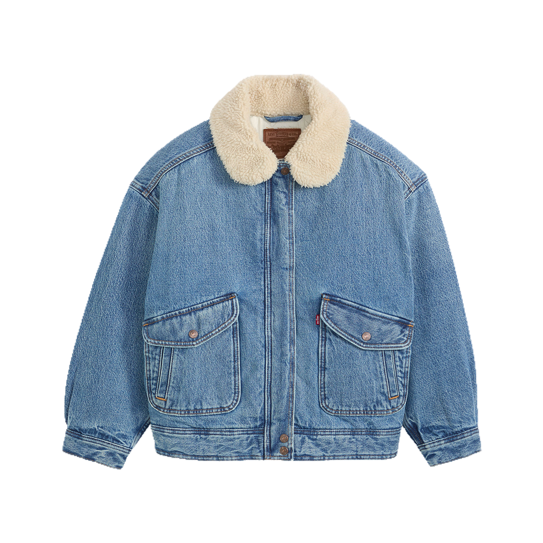 003JF-0001 Levi's Sherpa Bomber Jacket Midium Indigo