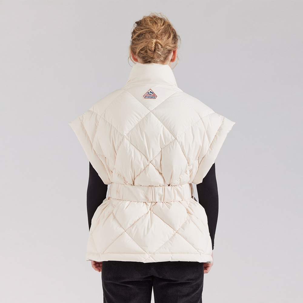 피레넥스 (24FW) 다이아나 슬리브리스 다운 자켓 - 착(Pyrenex (24FW) DIANA Sleeveless Down Jacket - Chalk) - 4