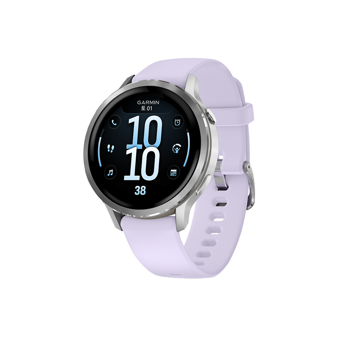 0100301341 Venu 4 (41mm) GPS Gray w/Slvr+Periwinkle