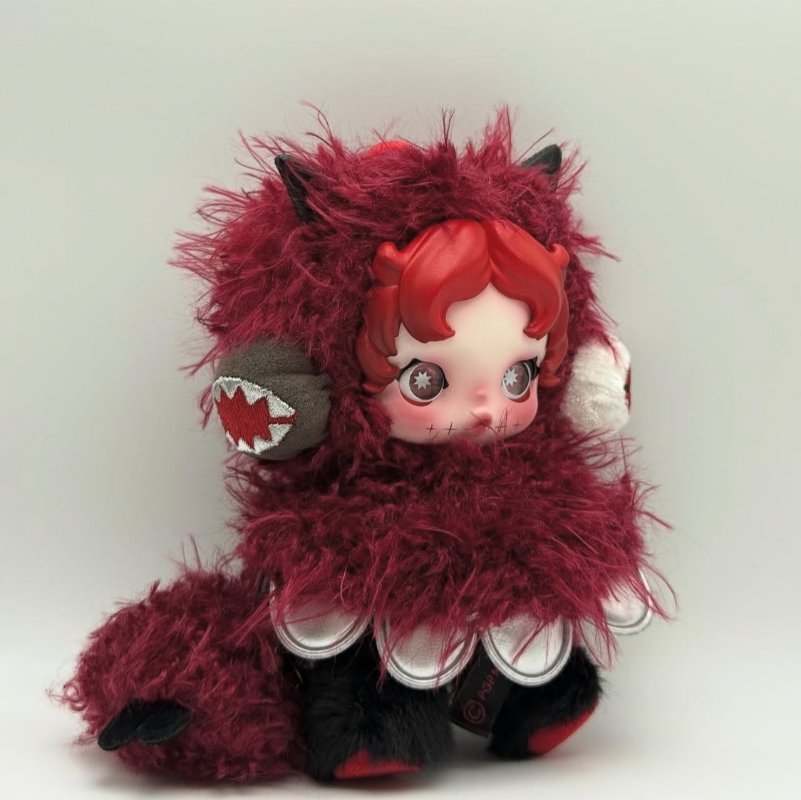 Pop Mart Skullpanda You Found Me ! Series Plush Doll Pendant Chomp (Opened Case) 착용 스타일
